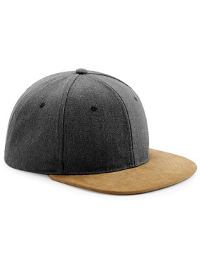 Unisex kšiltovka (Beechfield Suede Peak Snapback) > šedá (vintage)