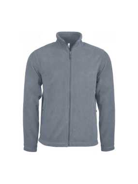 Pánská mikina (KARIBAN FULL ZIP Microfleece JACKET)>šedá (Convoy)>2XL