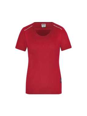 Dámské triko (JN Ladies Workwear T-Shirt SOLID)>červená>3XL