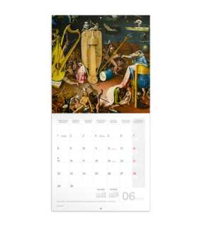 Nástěnný kalendář (Hieronymus Bosch 2026) - 30 x 30 x 1 cm