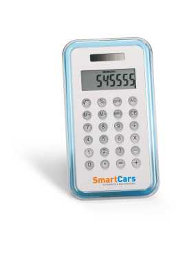 Hliníková kalkulačka> průsvitná modrá