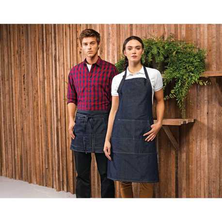 Zástěra (PREMIER JEANS STITCH DENIM WAIST APRON)>modrá (indigo denim)