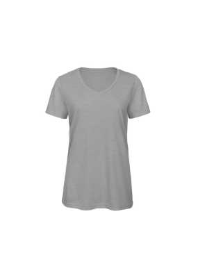 Dámské triko (B & C V Triblend / women)>šedá (heather light)>S