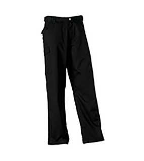 Pánské pracovní kalhoty (PolyCotton Twill Trousers)>černá>34R