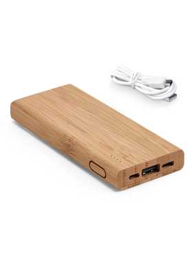 Bambusová power bank > přírodní