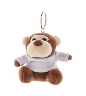 Plyšový přívěsek na klíče s opičkou > hnědá