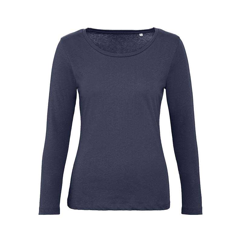 Dámské triko(B&C Inspire LSL T /W)>modrá (urban navy)>M