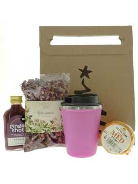 Vánoční dárková taška Růžový dárek Zázvor a aronie