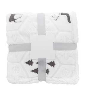 RPET vánoční deka > šedá