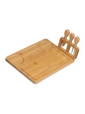 Bambusová sada na sýr > béžová