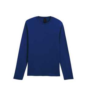 Unisex triko(GILDAN SOFTSTYLE ADULT LONG SLEEVE T-SHIRT)>modrá (navy)>M