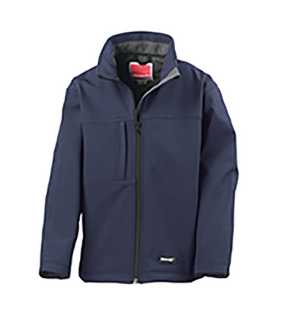 Dětská bunda (RESULT JUNIOR CLASSIC SOFT SHELL JACKET)>modrá (navy)>L