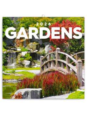 Nástěnný kalendář (Zahrady 2026) - 30 x 30 x 1 cm