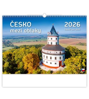 Nástěnný kalendář  Česko mezi oblaky 2026, 45 x 31,5 cm