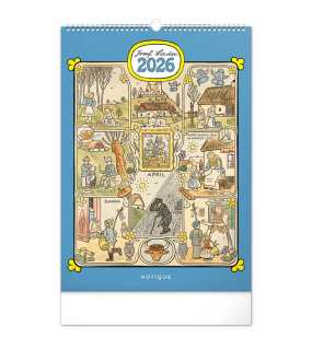 Nástěnný kalendář Josef Lada 2026, 33 x 46 cm