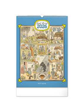 Nástěnný kalendář Josef Lada 2026, 33 x 46 cm