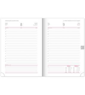 Diář (Aprint Top 2026) - 15 x 21 x 3 cm > černá > denní A5