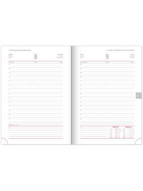 Diář (Aprint Top 2026) - 15 x 21 x 3 cm > černá > denní A5