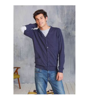 Pánský svetr (KARIBAN MEN'S CARDIGAN)>modrá (navy)>M