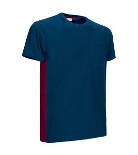 Pánské tričko (THUNDER) > modrá(navy)/červená(mahogany garnet) > L