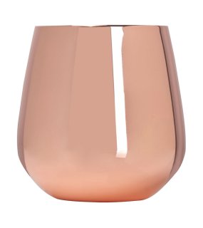 Nerezová sklenice s měděným povrchem, 500 ml > zlatá