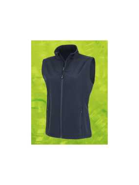 Dámská vesta(RESULT Womens Recycled 2-Layer Printable Softshell Bodywarmer)>modrá(navy)>M