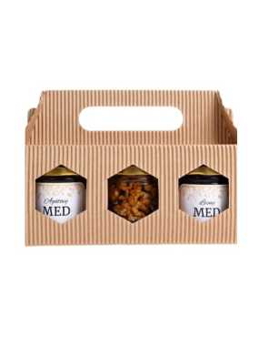 Dárkový balíček 2 medy a ořechy v medu