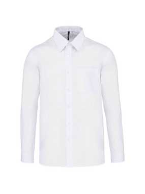 Pánská košile (KARIBAN Joffrey LONG SLEEVE SHIRT)>bílá>6XL