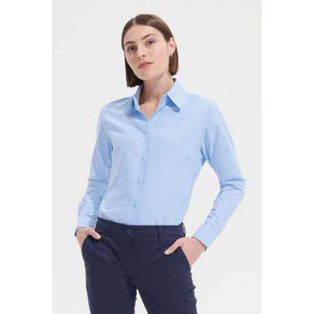 Dámská košile(SOLS EMBASSY LADIES LONG SLEEVE OXFORD SHIRT)>modrá (sky)>L