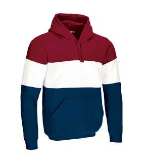 Pánská mikina (VARSITY) > červená (lotto) / bílá / modrá (orion navy) > M