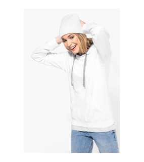 Dámská mikina (KARIBAN LADIES 'CONTRAST HOODED SWEATSHIRT)>modrá (light royal) / žlutá>XS