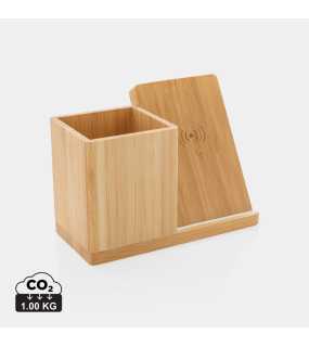 Bezdrátová nabíječka Calgary 10W z FSC bambusu > hnědá