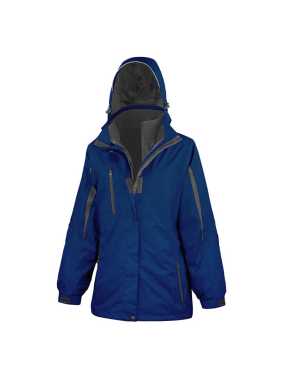 Dámská bunda(RESULT LADIES 3IN1 JOURNEY JACKET WITH SOFTSHELL INNER)>modrá(navy)/černá>L