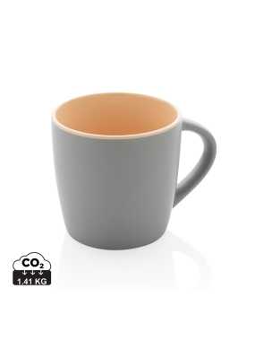 Keramický hrnek s barevným vnitřkem > hnědá/šedá