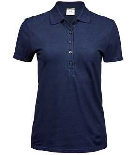 Dámská polokošile (Tee Jays Womens Luxury Stretch Polo) > modrá (denim melange) > XL