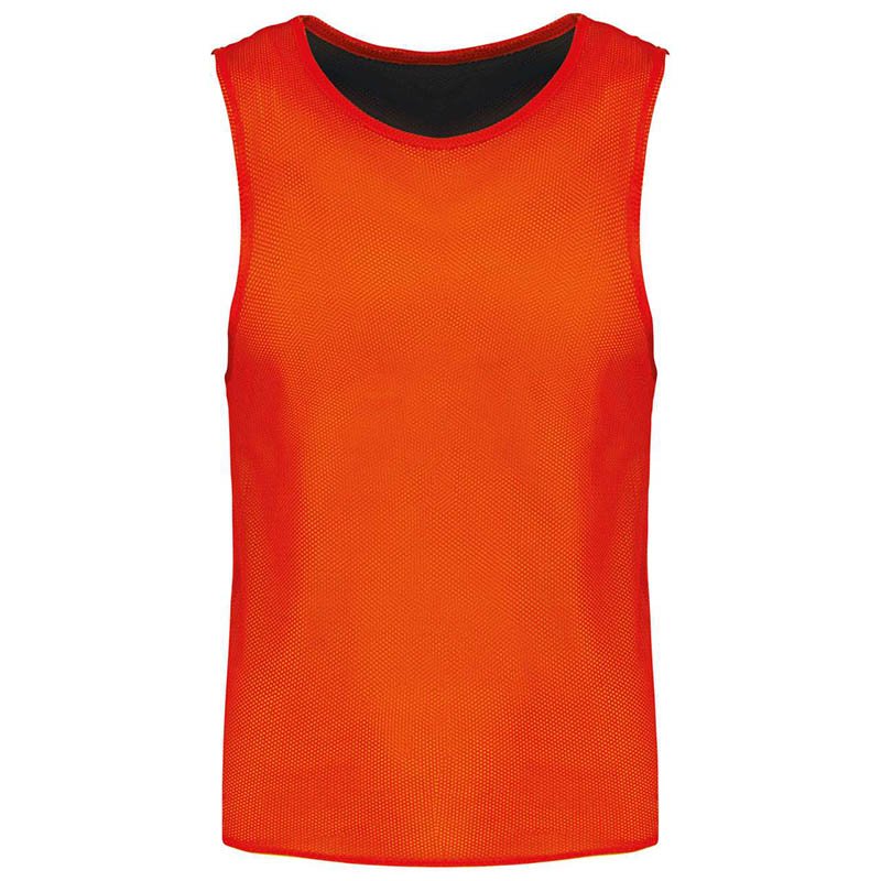 Dětská sportovní vesta(Proact KID'S REVERSIBLE MULTISPORT BIB)>oranžová(spicy)/černá>10/14