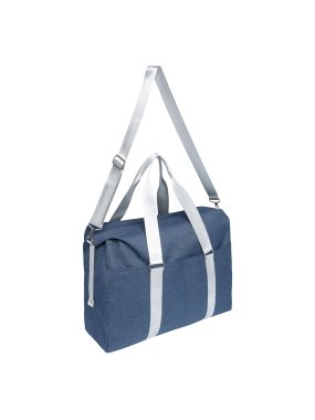 Cestovní taška > modrá/stříbrná