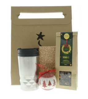 Vánoční dárková taška Čaj Tichá noc a vánoční ozdoba