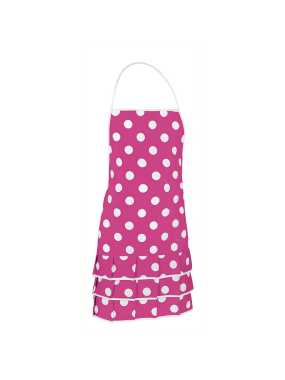 Zástěra (FLAMENCO) > růžová (magenta) / bílá