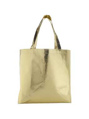 Laminovaná nákupní taška z netkané textilie > zlatá