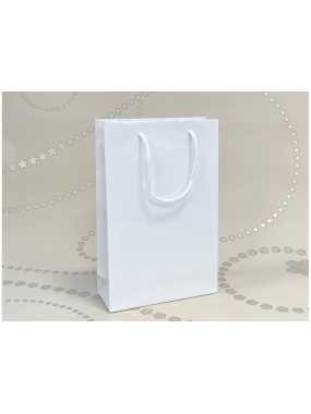 Papírová taška (LUXURY LINE) > bílá > 23x9x35 cm