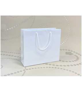 Papírová taška (LUXURY LINE) > bílá > 32x10x28 cm