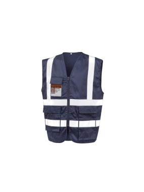 Reflexní vesta (RESULT Heavy Duty Polycotton Security Vest) > modrá (navy) > 2XL