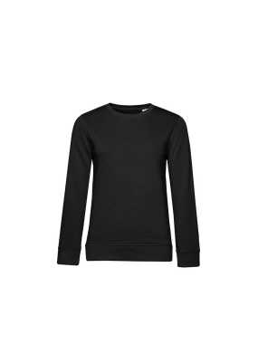 Dámská mikina (B&C Organic Crew Neck / women)>černá (urban)>S