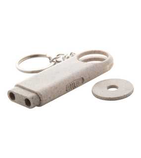 Eko klíčenka s žetonem > přírodní