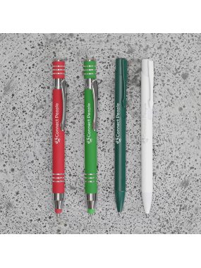 Dotykové kovové kuličkové pero > červená