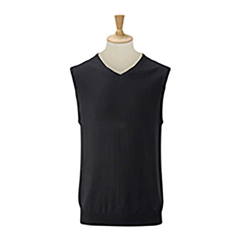 Pánský svetr (V-Neck Sleeveless Knitted RUSSELL)>modrá (frenchnavy)>L