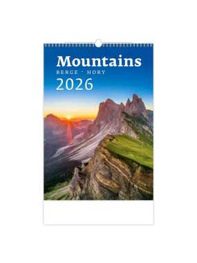 Nástěnný kalendář (Hory 2026) - 31,5 x 52 cm
