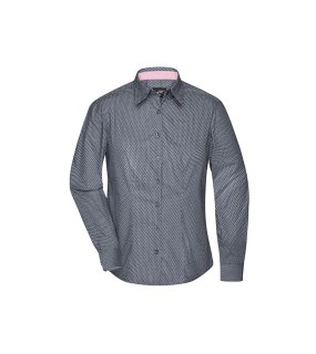Dámská košile (JN Ladies Shirt Wings)>šedá (titanium) / bílá>XS