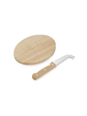 Nůž s deskou na sýr > béžová